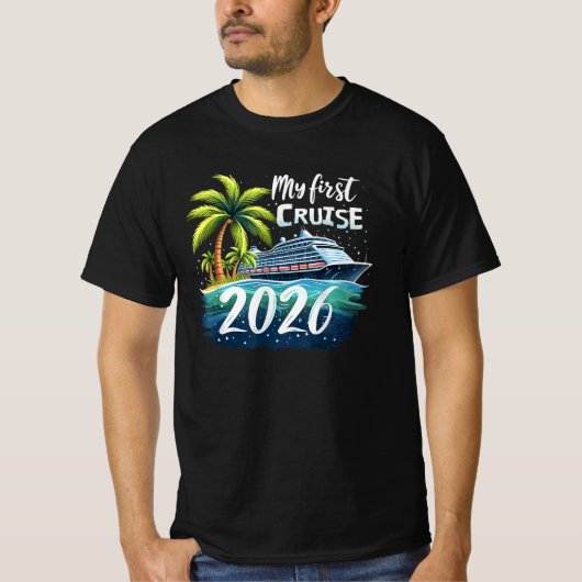My First Cruise 2026 T-shirt (Voorkant)