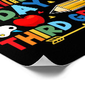 My First Day Of 3rd Grade Third Grade Rainbow Poster (Hoek)