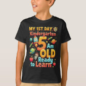 My First Day of Kindergarten 1st Day of School T-shirt (Voorkant)