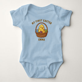 My First Easter Chick Baby Bodysuit | Custom Name