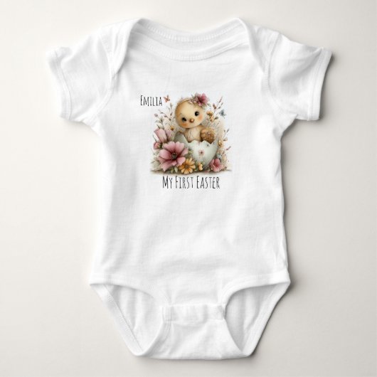 My First Easter Design with Personalized Chick Romper (Voorkant)