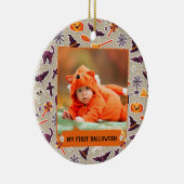 My First Halloween Foto Keramisch Ornament (Rechts)