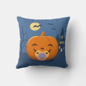 My First Halloween Pacifier Pumpkin Kussen (Achterkant)