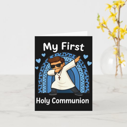 My First Holy Communion  Kaart (Gele Bloem)