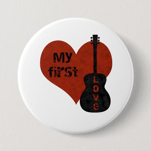My First Love Guitar Button (Voorkant)
