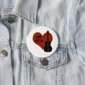 My First Love Guitar Button (In situ)