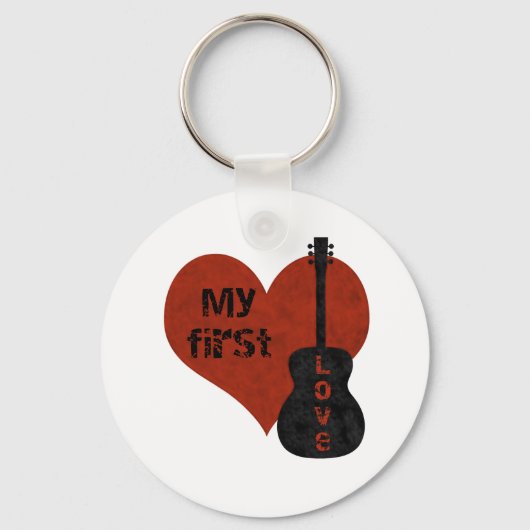 My First Love Guitar Sleutelhanger (Voorkant)