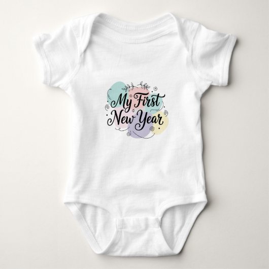 My First New Year 2026 Baby  Cute New Year outfit Romper (Voorkant)