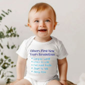 My First New Year's Resolutions, Baby Boy Funny    Romper