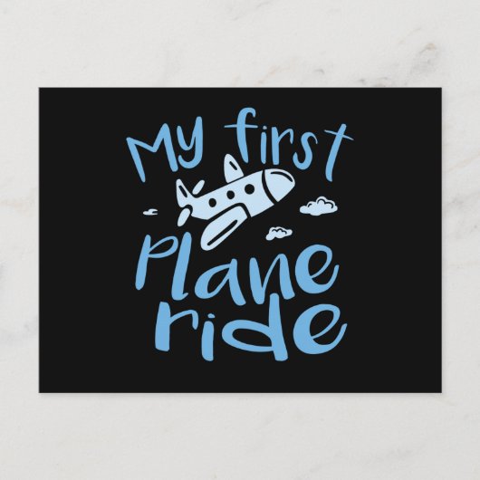 My First Plane Ride Briefkaart (Voorkant)