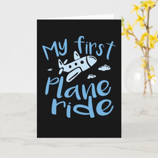 My First Plane Ride Kaart (Gele Bloem)