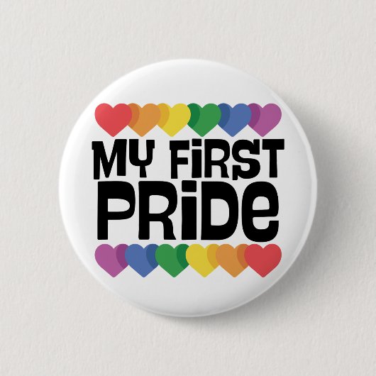My First PRIDE Ronde Button 5,7 Cm (Voorkant)
