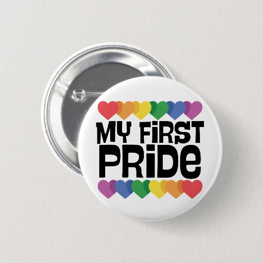 My First PRIDE Ronde Button 5,7 Cm (Voorkant /achterkant)