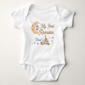 My First Ramadan Personalized Baby Jersey Bodysuit (Voorkant)