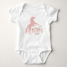 My First Rodeo Baby Body – Roze Western 1e Verjaar Romper