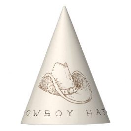 My First Rodeo Western Birthday Cowboy Party Hat Feesthoedjes