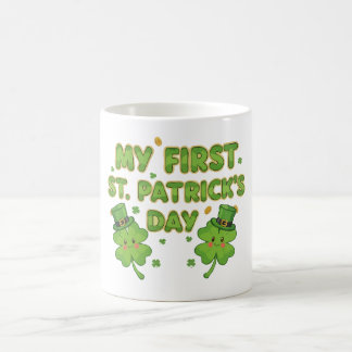 My First St. Patrick's Day | Cute Kawaii Shamrock  Koffiemok