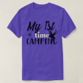My First time Camping 1st Time Camping T-shirt (Design voorkant)