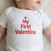 My First Valentine Sweet Valentine's Day Outfit Romper