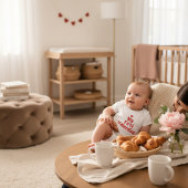 My First Valentine Sweet Valentine's Day Outfit Romper