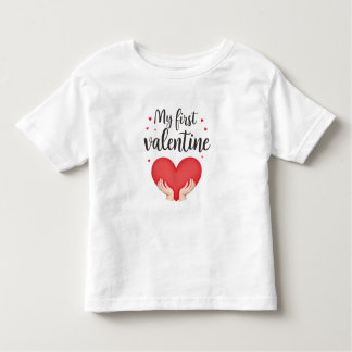  My First Valentine toddler T-Shirt cute heart