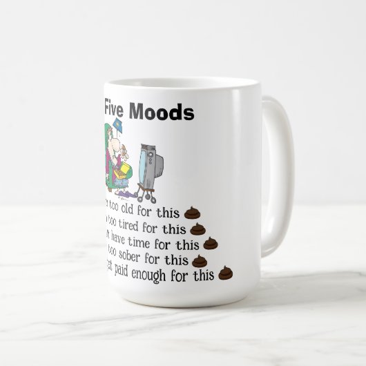 My Five Moods Coffee Mok (Voorkant rechts)