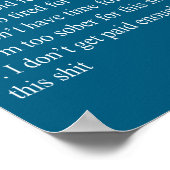 My Five Moods Funny Sarcastic Snarky Adult Humor P Poster (Hoek)