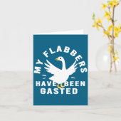 My Flabbers Have Been Gasted Distressed Retro Funn Kaart (Gele Bloem)