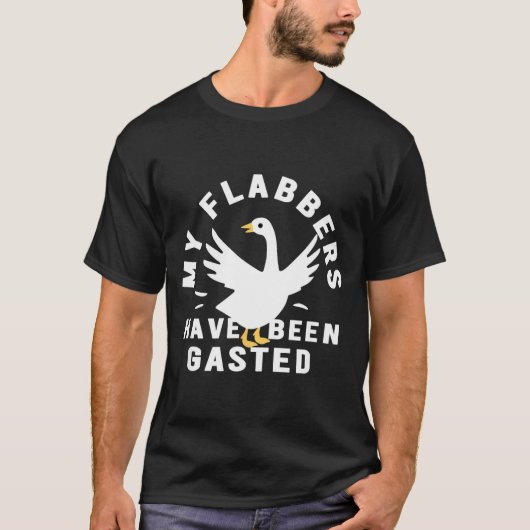 My Flabbers Have Been Gasted Distressed Retro Funn T-shirt (Voorkant)