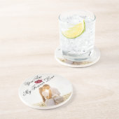 My Forever Love Red Rose Elegant Decor Zandsteen Zandsteen Onderzetter (Zijkant)