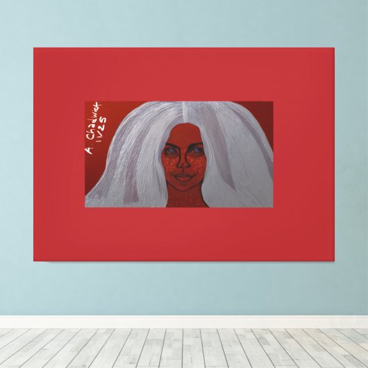 My Freckles Are My Positivity Symbol Canvas Afdruk (Insitu (Houten vloer))