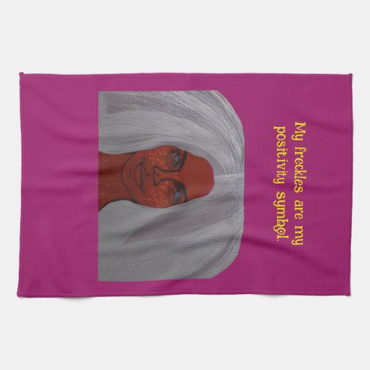 My Freckles Are My Positivity Symbol Kitchen Towel Theedoek (Horizontaal)