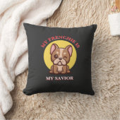 My Frenchie Is My Savior cute French Bulldog Meme Kussen (Deken)