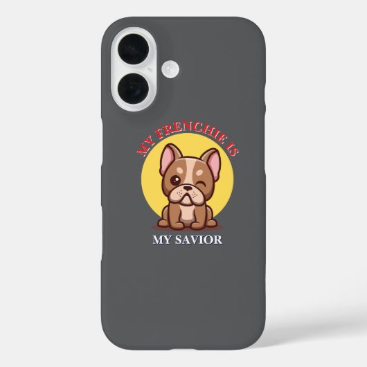My Frenchie Is My Savior iPhone / iPad hoesje (Achterkant)