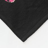 My Frenchie Is My Valentine Valentines Day French Fleece Deken (Hoek)