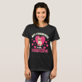 My Frenchie Is My Valentine Valentines Day French T-shirt (Voorkant volledig)