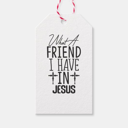 My Friend is Jesus Cadeaulabel (Voorkant)