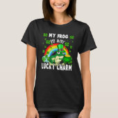 My Frog Is My Lucky Charm Happy St Patricks Day T-shirt (Voorkant)