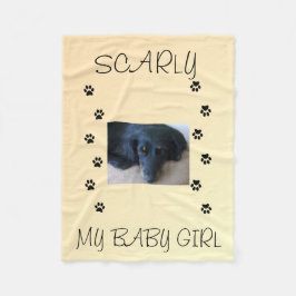 My Fur Babies Peach Glow Fleece Deken