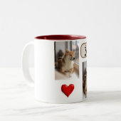 My Furry Friend Custom Dog Photo Mug with Name Tweekleurige Koffiemok (Voorkant links)