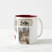 My Furry Friend Custom Dog Photo Mug with Name Tweekleurige Koffiemok (Voorkant rechts)