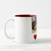 My Furry Friend Custom Dog Photo Mug with Name Tweekleurige Koffiemok (Links)
