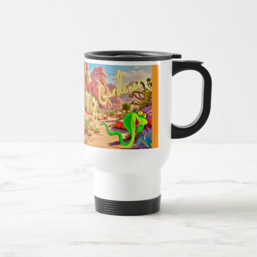 'My Gardener' Desert Garden Travel Mug Reisbeker (Rechts)