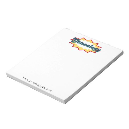 My Genealogy Notepad Notitieblok (Linkerzijde)