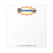 My Genealogy Notepad Notitieblok (Voorkant)