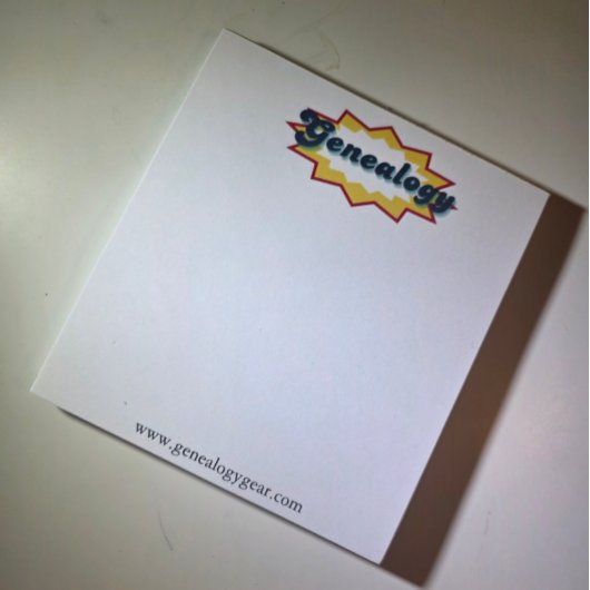 My Genealogy Notepad Notitieblok