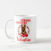 My German Shepherd Is My Valentine Funny Dog Lover Koffiemok (Links)