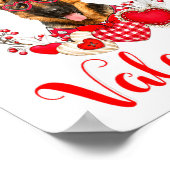 My German Shepherd Is My Valentine Funny Dog Lover Poster (Hoek)