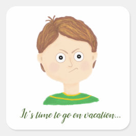 My gevoelens Emoties Grafiek Vierkante Sticker