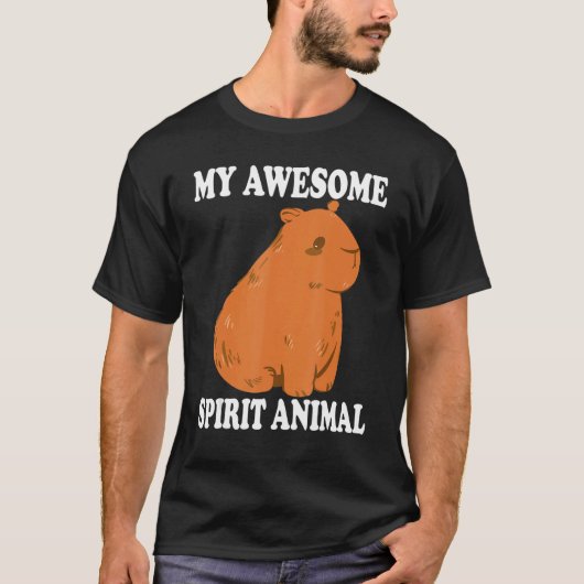 My Geweldige Spirit Animal Capybaras Capybaras Cap T-shirt (Voorkant)